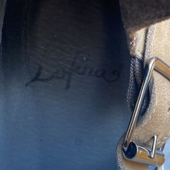 Lofina sz EU 38 high top sneaker style sandals light brown leather great cond - Picture 2 of 9